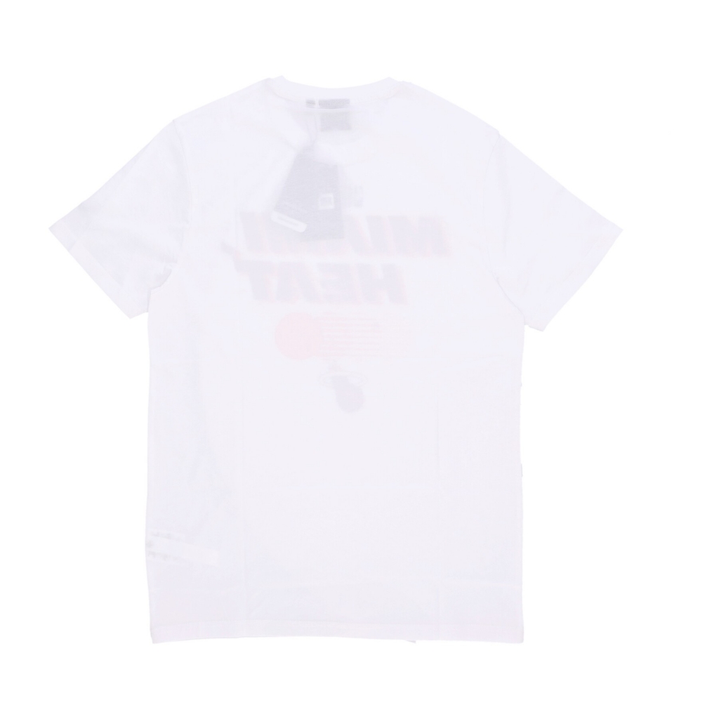 maglietta uomo nba team graphic tee miahea WHITE/SCARLET