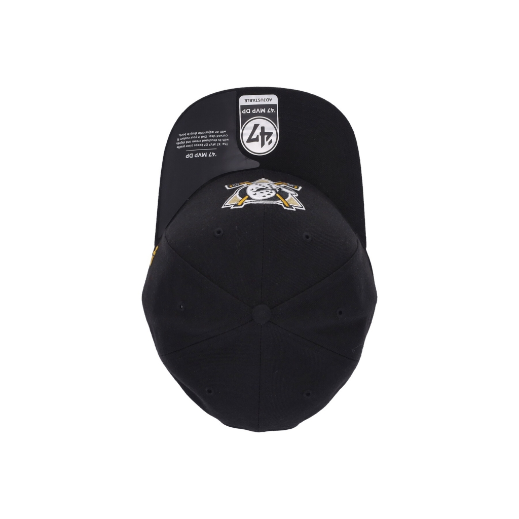 cappellino visiera curva uomo nhl cold zone mvp dp anaduc BLACK