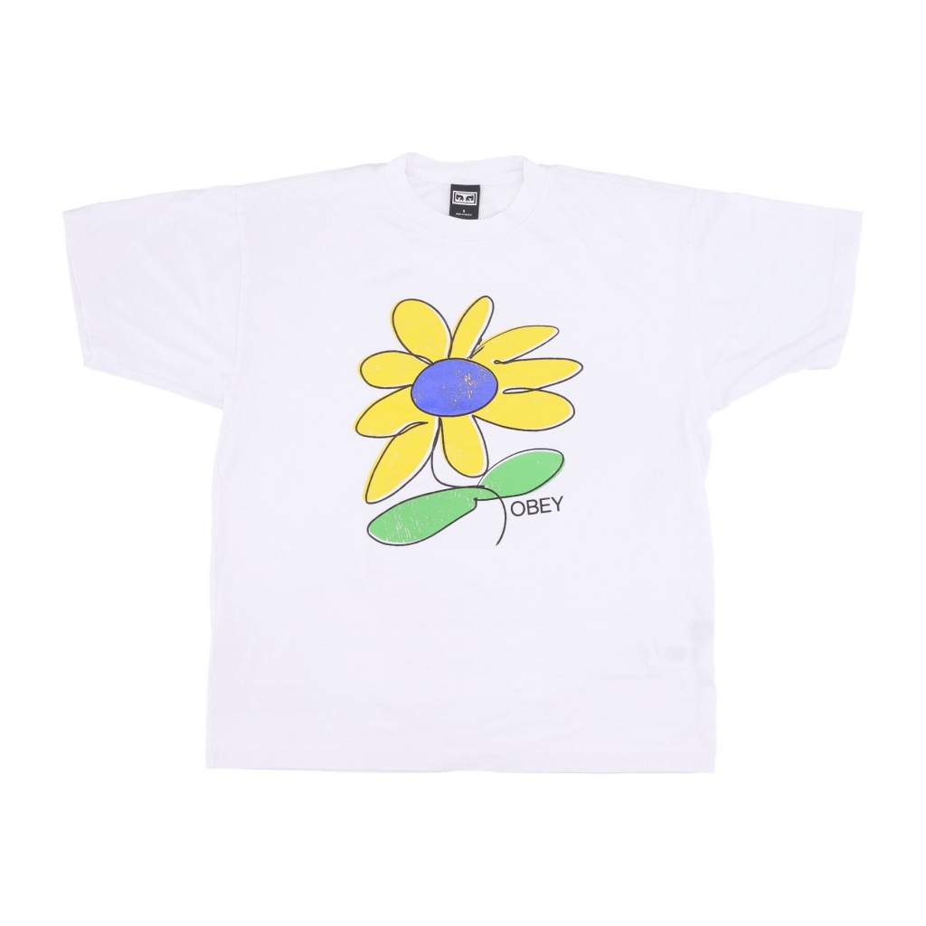 maglietta uomo sun flower heavyweight tee WHITE