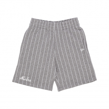 pantalone corto tuta uomo ne pinstripe shorts HEATHER GREY/WHITE