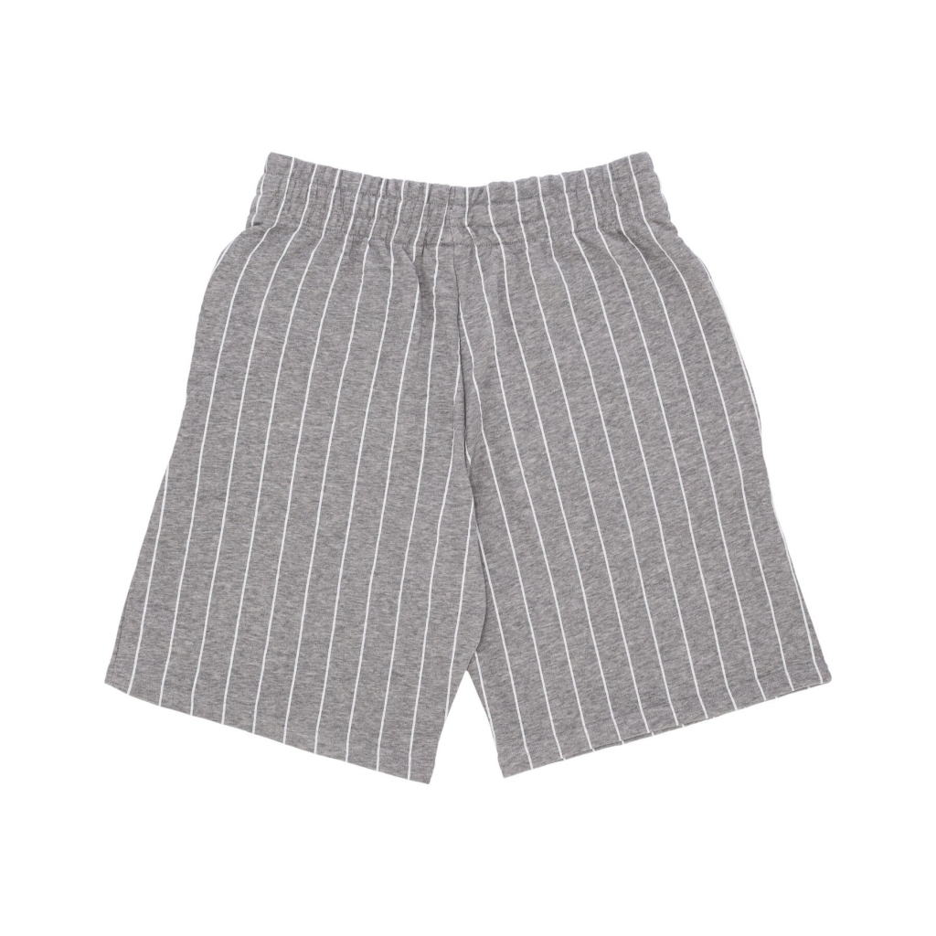 pantalone corto tuta uomo ne pinstripe shorts HEATHER GREY/WHITE