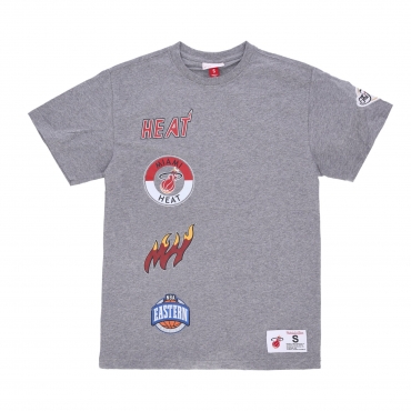 maglietta uomo nba hometown tee miahea GREY HEATHER