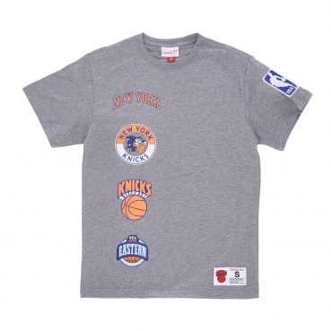 maglietta uomo nba hometown tee neykni GREY HEATHER