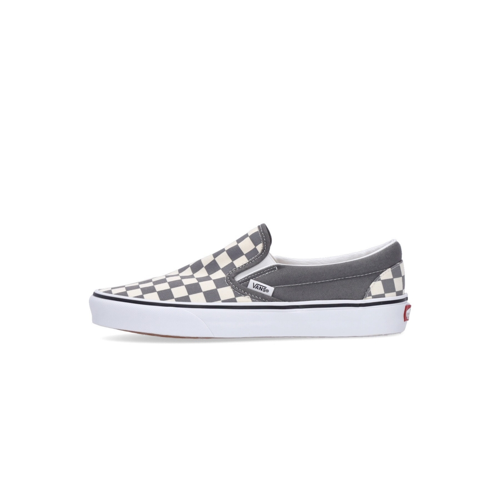 scarpa bassa uomo classic slip-on checkerboard PEWTER/TRUE WHITE