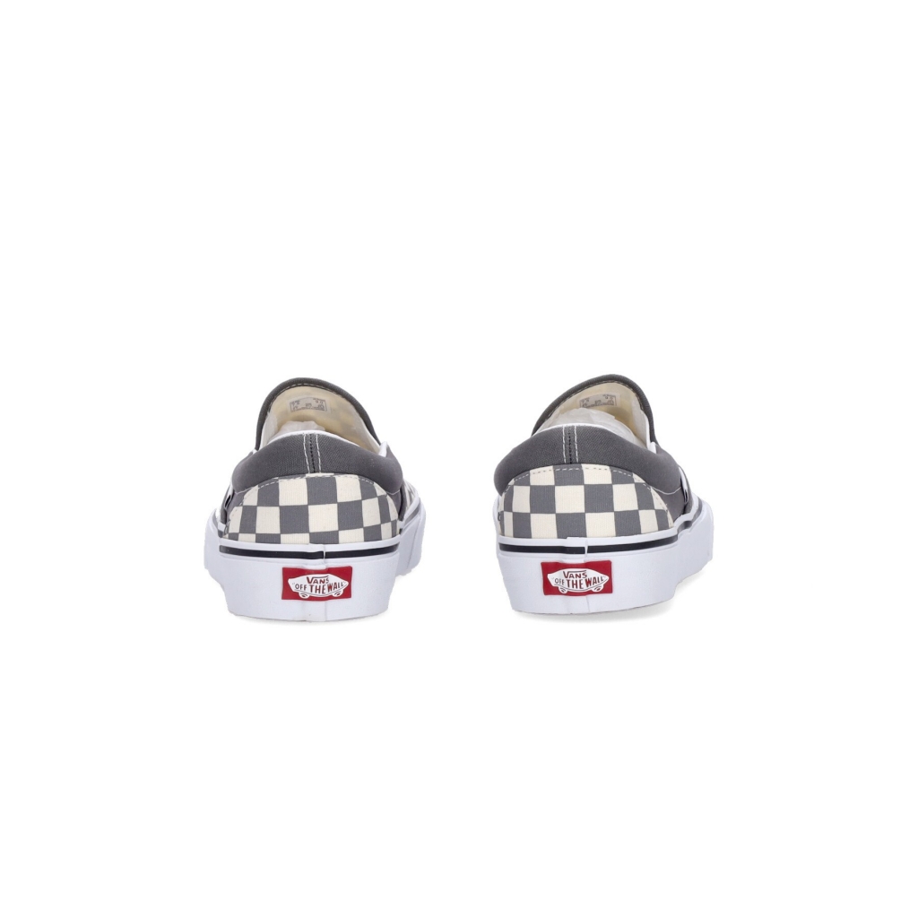 scarpa bassa uomo classic slip-on checkerboard PEWTER/TRUE WHITE