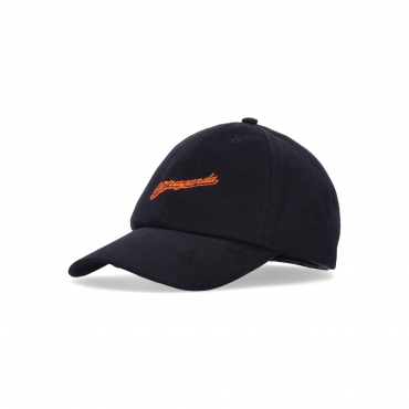 cappellino visiera curva uomo signature dad hat BLACK/ORANGE