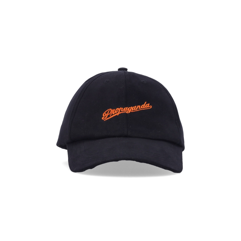 cappellino visiera curva uomo signature dad hat BLACK/ORANGE