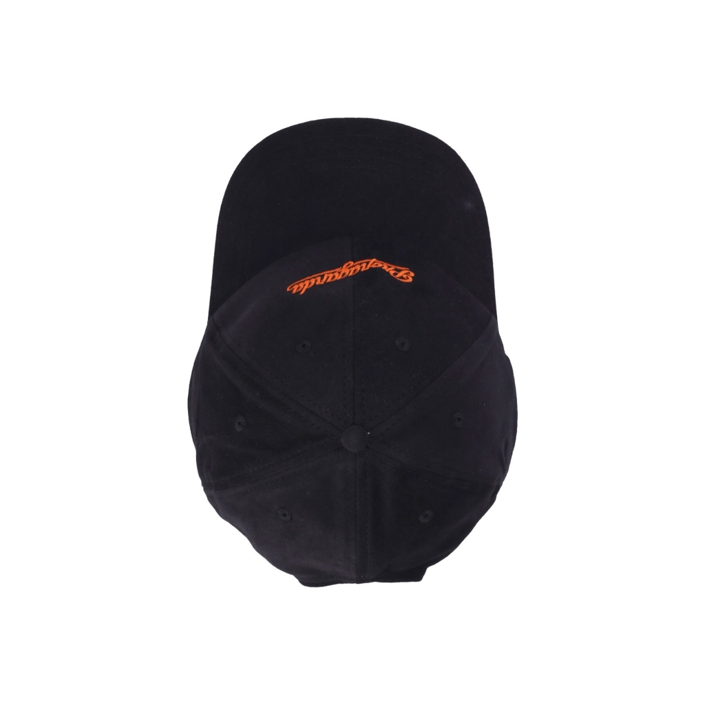 cappellino visiera curva uomo signature dad hat BLACK/ORANGE