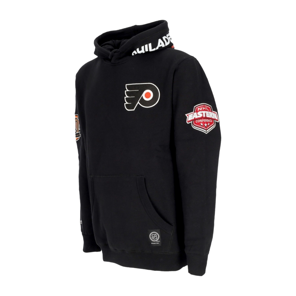 felpa cappuccio uomo nhl hometown fleece hoodie phifly BLACK