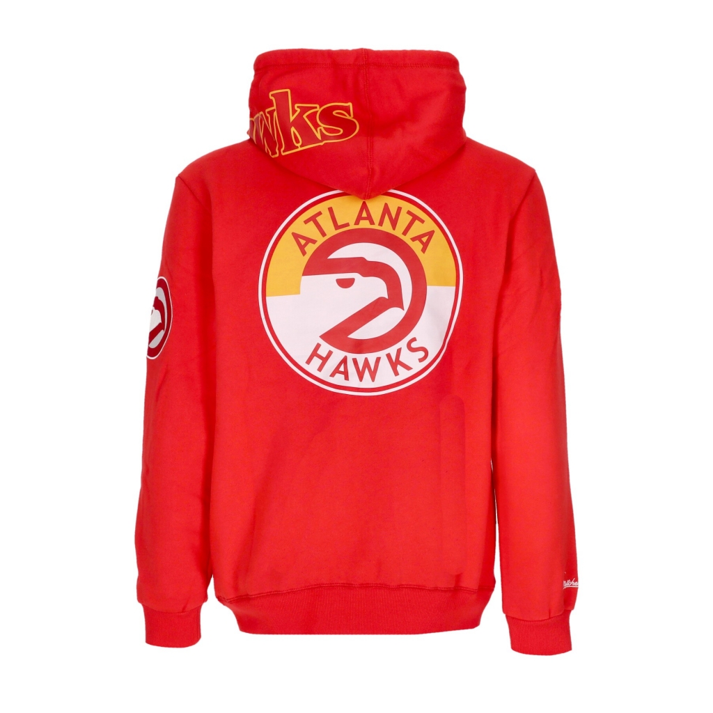 felpa cappuccio uomo nba hometown fleece hoodie atlhaw RED