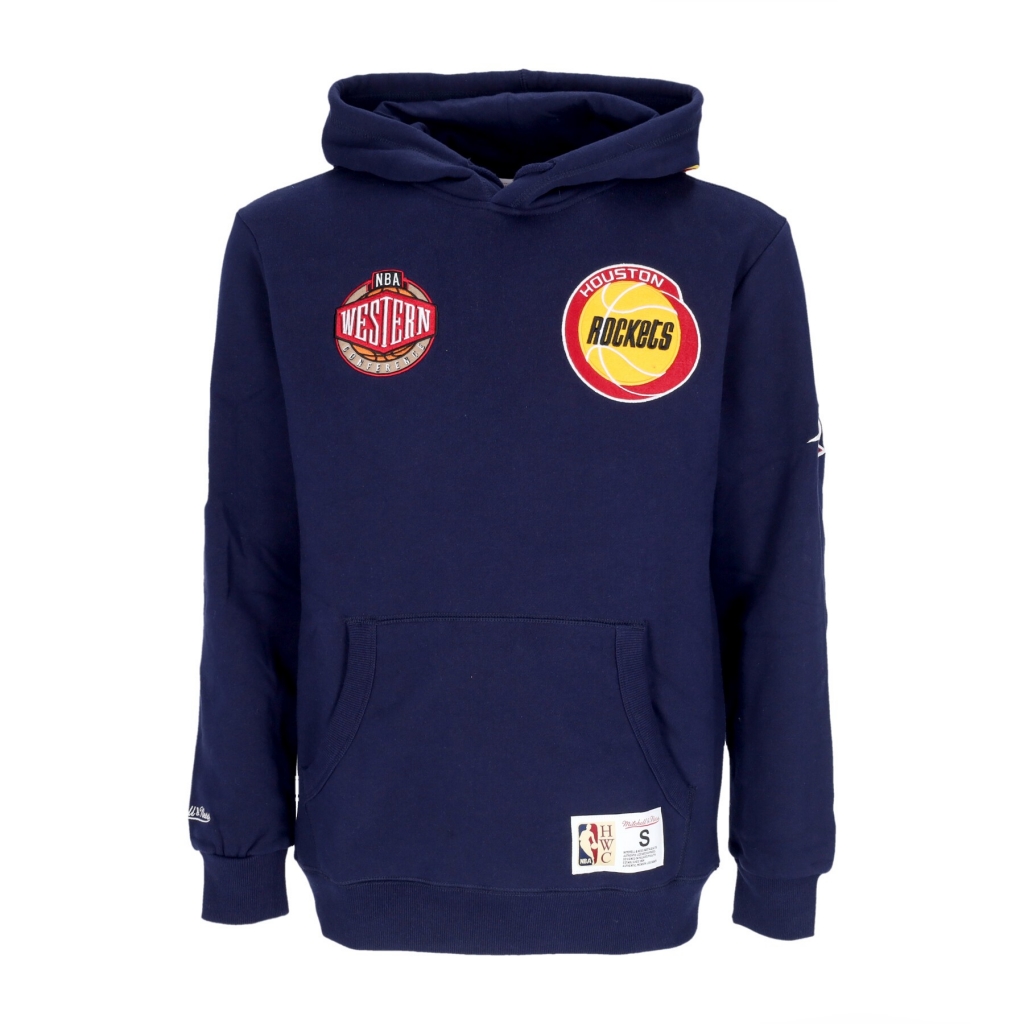 felpa cappuccio uomo nba hometown fleece hoodie houroc NAVY