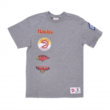 maglietta uomo nba hometown tee atlhaw GREY HEATHER