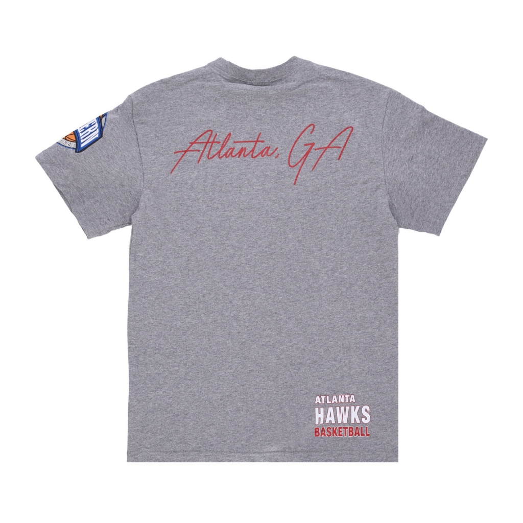 maglietta uomo nba hometown tee atlhaw GREY HEATHER