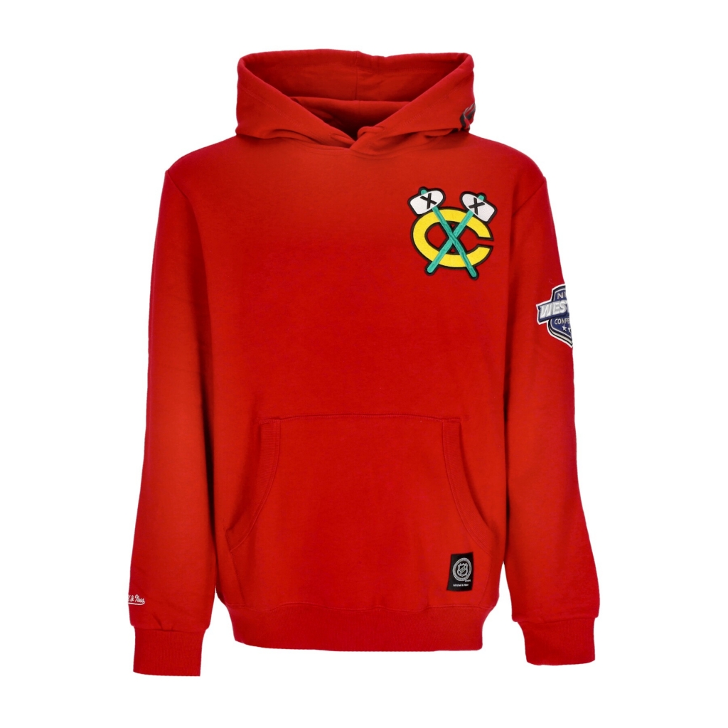 felpa cappuccio uomo nhl hometown fleece hoodie chibla SCARLET Bowdoo