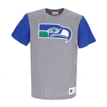 maglietta uomo nfl color blocked tee seasea GREY HEATHER