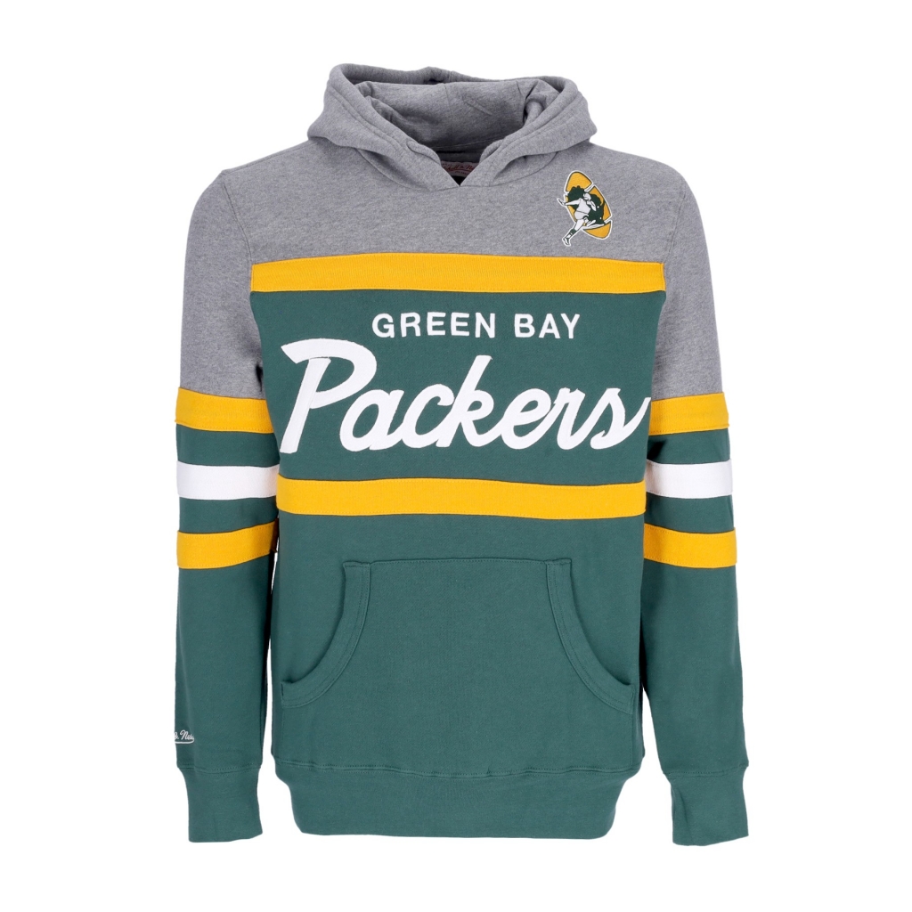 felpa cappuccio uomo nfl headcoach hoodie grepac DARK GREEN