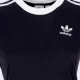 maglietta donna 3 stripes tee BLACK