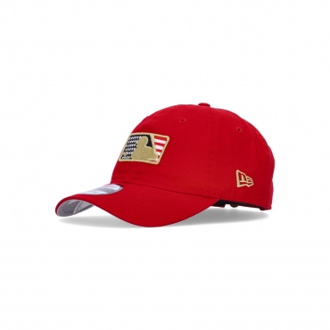 cappellino visiera curva uomo mlb 920 july4 23 SCARLET