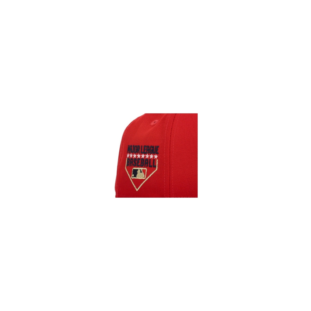 cappellino visiera curva uomo mlb 920 july4 23 SCARLET