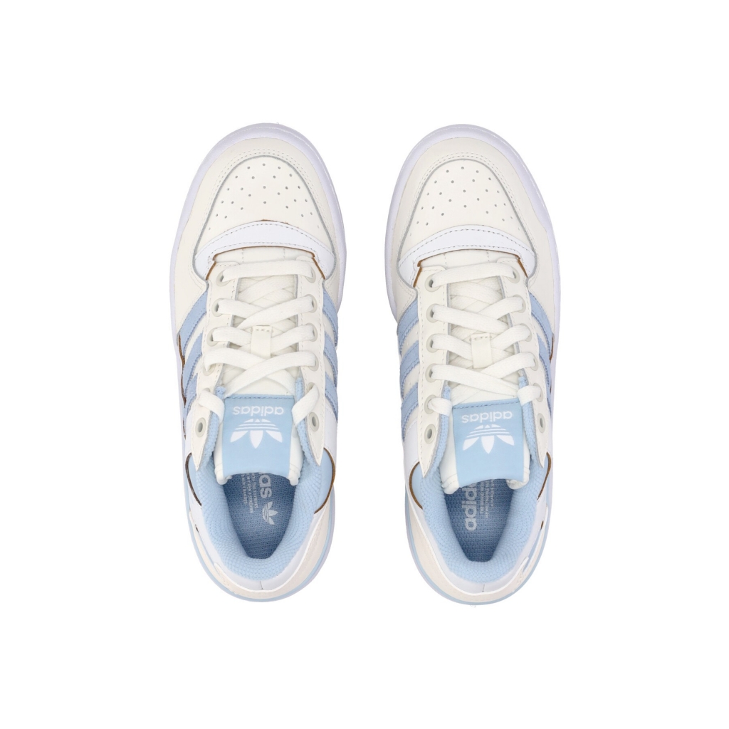 scarpa bassa donna forum bold stripes OFF WHITE/CLEAR SKY/FOOTWEAR WHITE