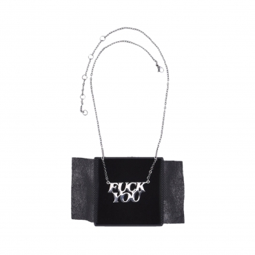 collana uomo fuckin fuck pendant necklace SILVER