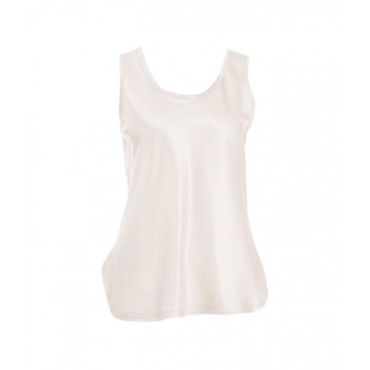 Top in seta crema