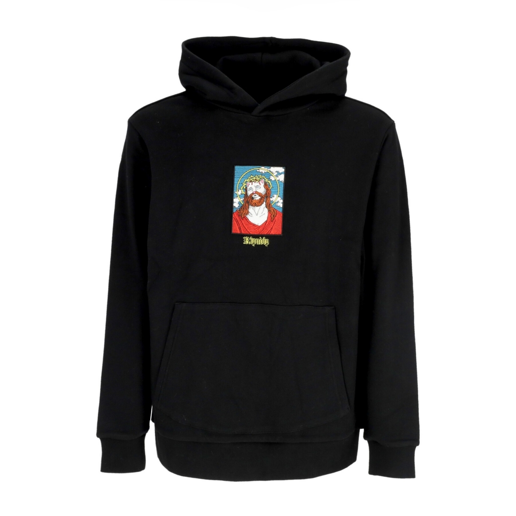 felpa cappuccio uomo lord savior nerm hoodie BLACK