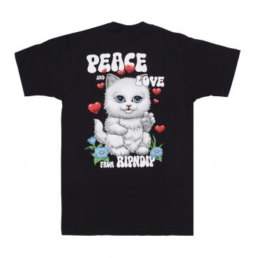 maglietta uomo peace love tee BLACK