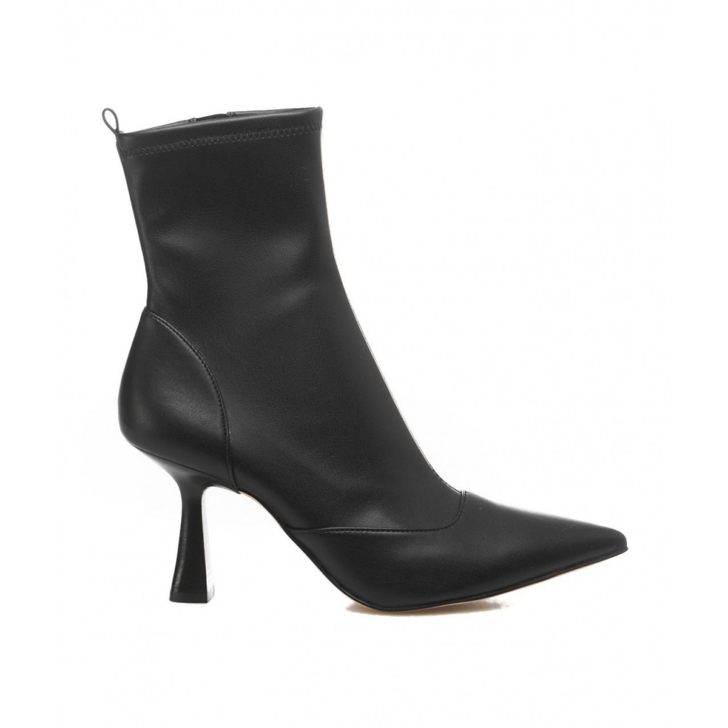 Mid bootie in pelle nero