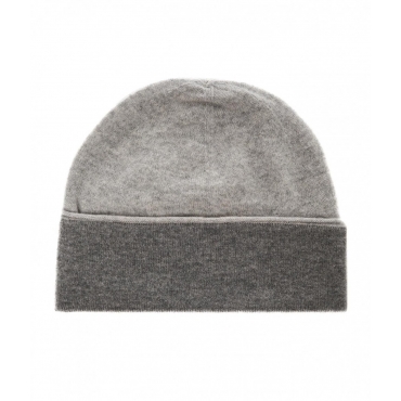 Knit beanie grigio