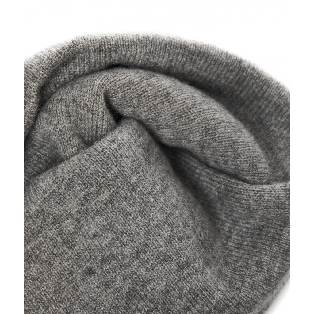 Knit beanie grigio