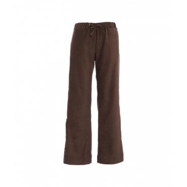 Pantalone jogger marrone