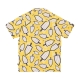 camicia manica corta uomo mambo pattern al limone bowling shirt YELLOW