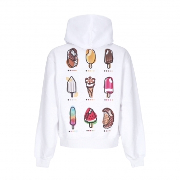 felpa cappuccio uomo mambo mix hoodie WHITE