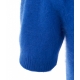 Top in maglia con ricamo di strass blu