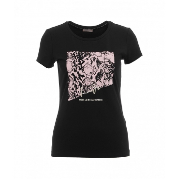 T-shirt con stampa nero