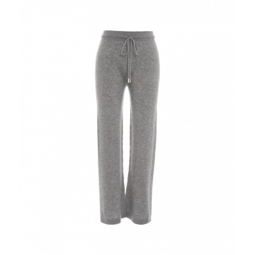 Pantaloni in cashmere grigio