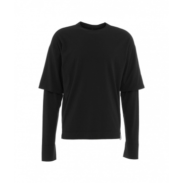 T-shirt con maniche doppie nero