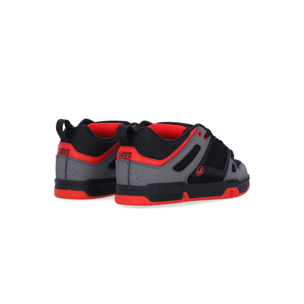 scarpe skate uomo gambol BLACK/CHARCOAL/RED NUBUCK