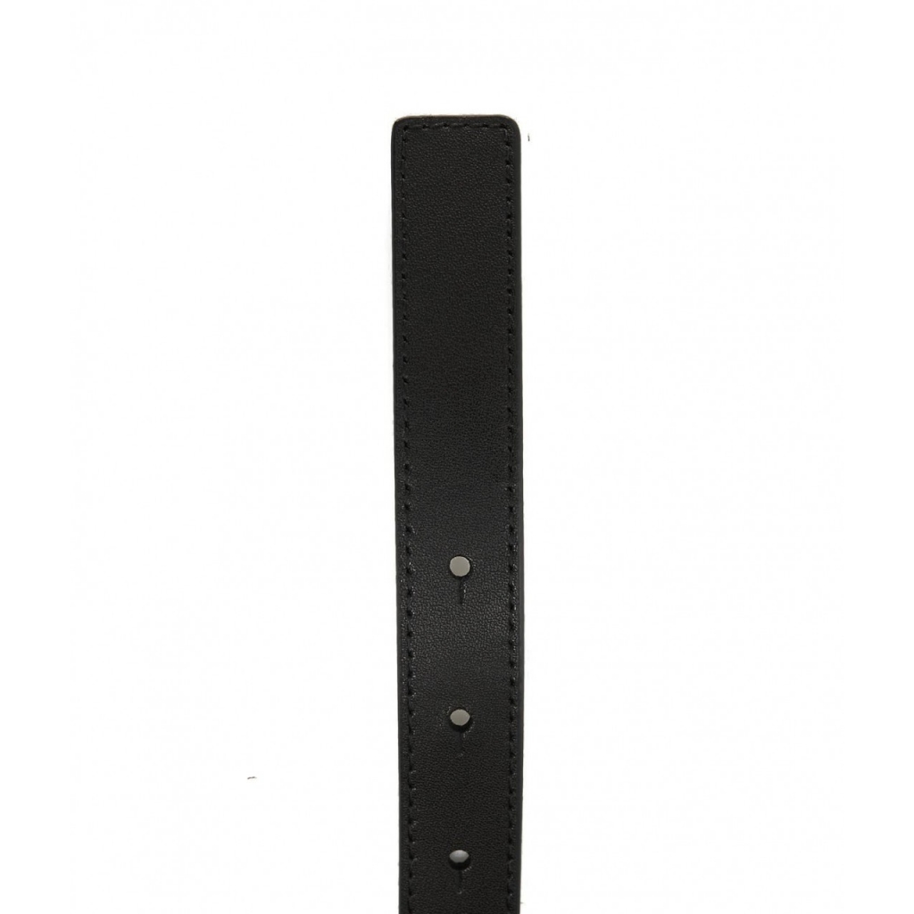 Cintura con fibbia logata nero