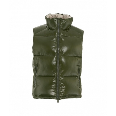 Gilet Luck in eco piuma verde