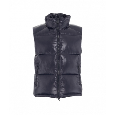 Gilet Luck in eco piuma blu scuro