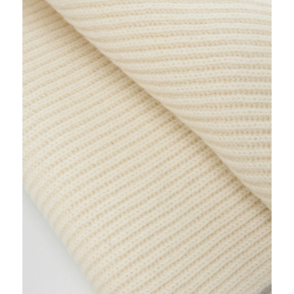 Sciarpa in maglia crema