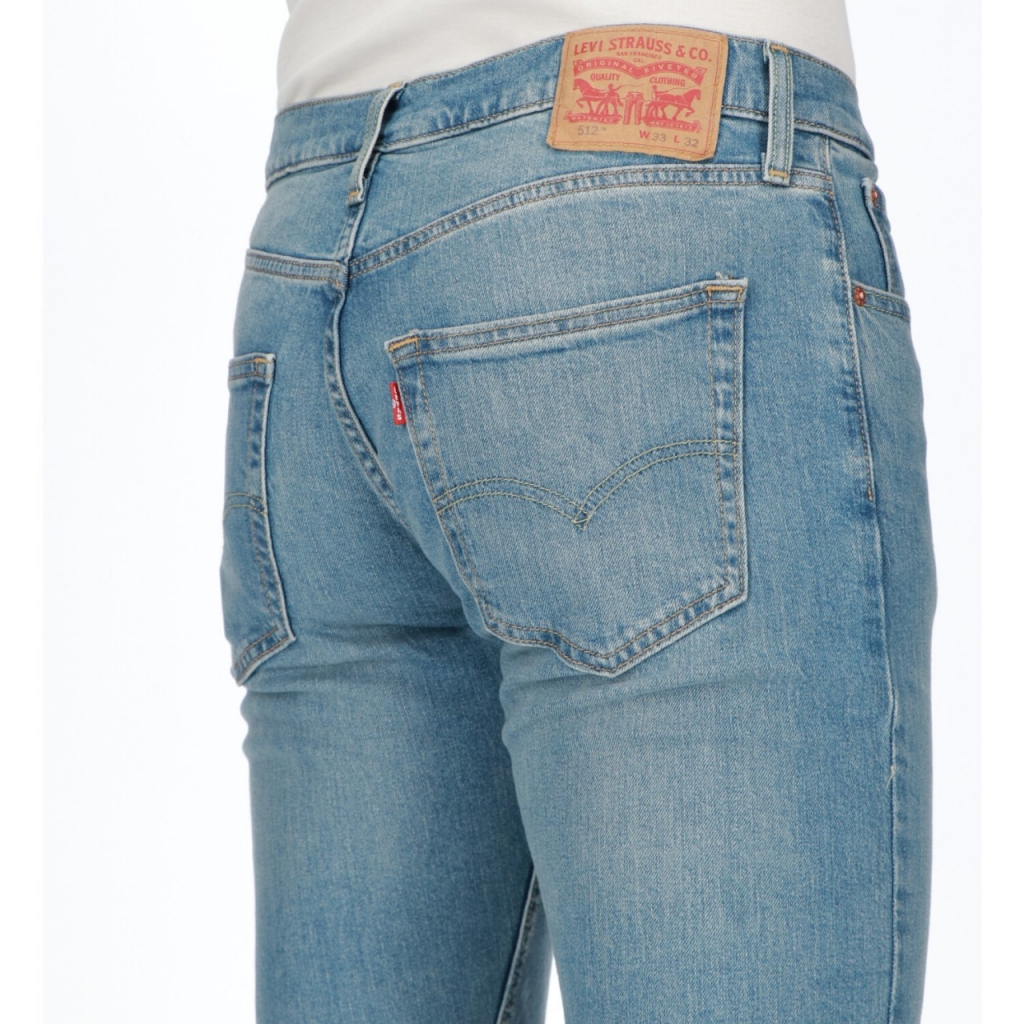 Jeans Levis Uomo 512 Slim Taper Worn To Ride L 32 0733 TO RIDE