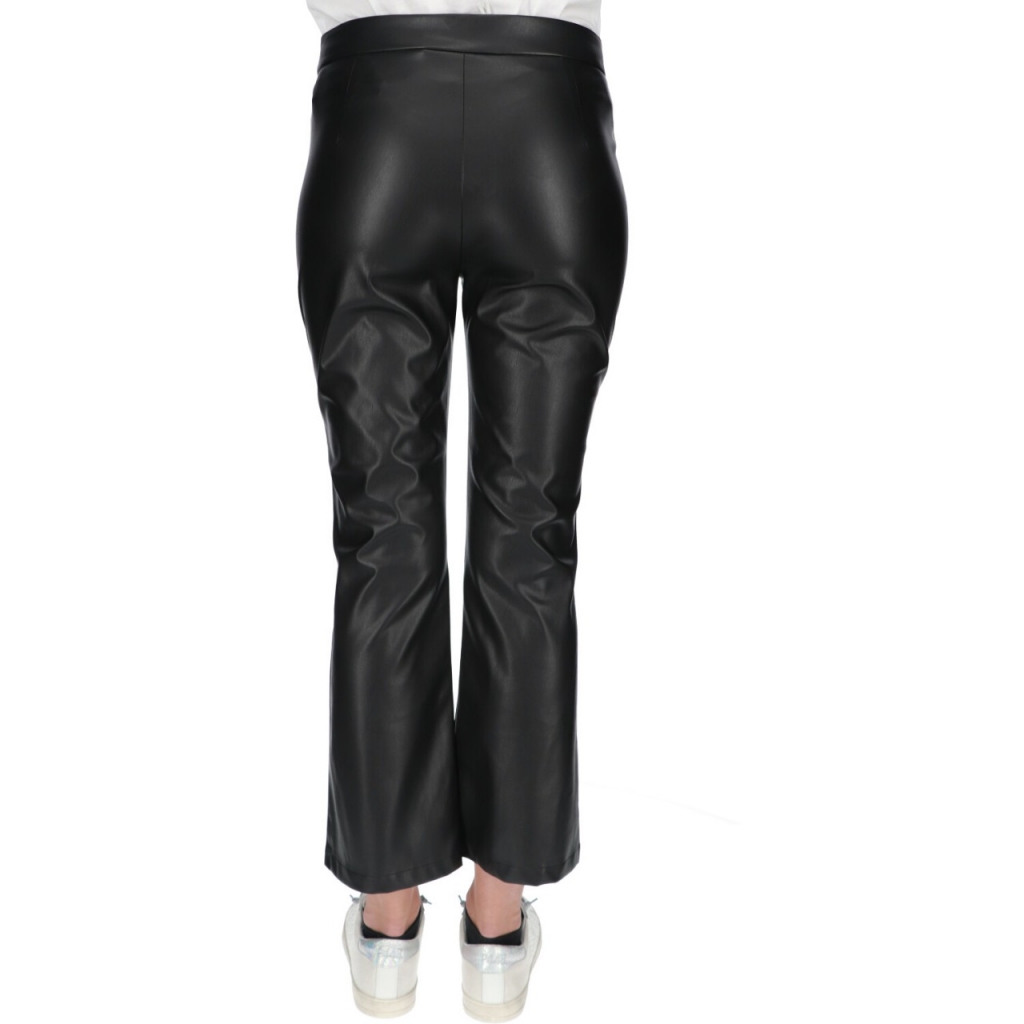 Pantaloni Liu Jo Jeans Donna Spalmato Lungo NERO