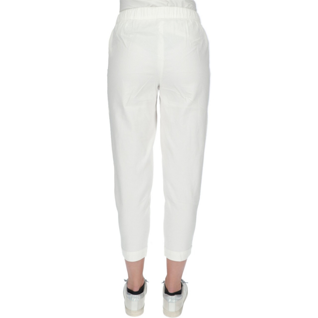 Pantalone Sun 68 Donna Coulisse Corduroy 31 BIANCO PANNA