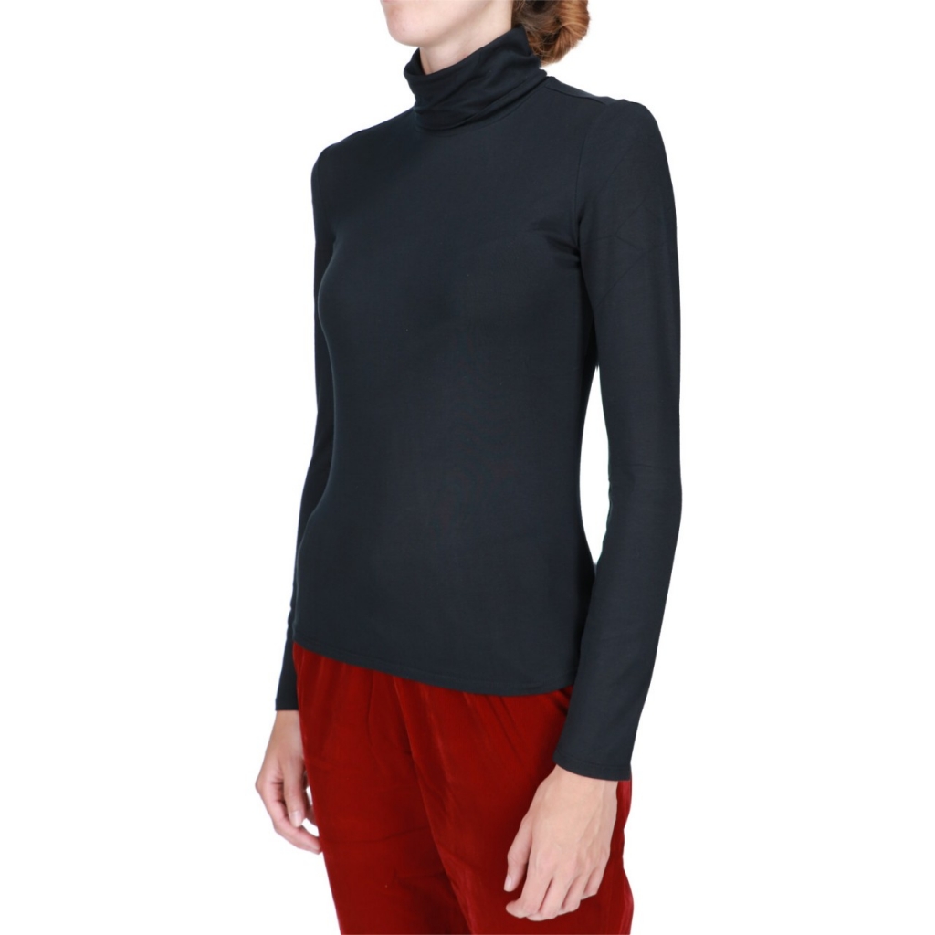 Tshirt Sun 68 Donna Turtle Neck 11 NERO