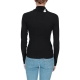 Maglia Calvin Klein Jeans Donna Badge Roll Neck Logo BEH CK BLACK