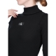 Maglia Calvin Klein Jeans Donna Badge Roll Neck Logo BEH CK BLACK