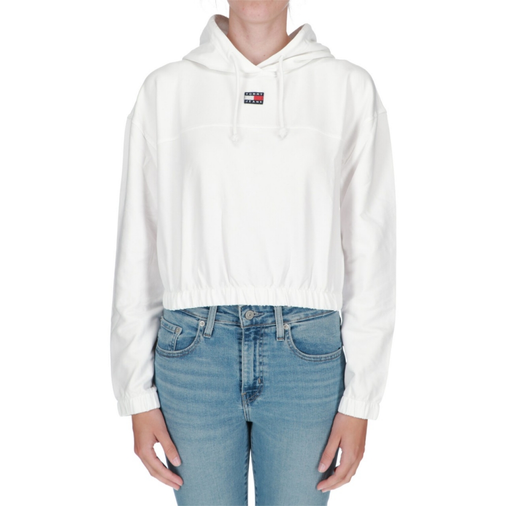 Felpa Tommy Hilfiger Jeans Donna Elasticated YBS WHITE